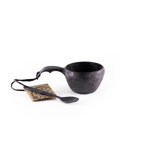 Kupilka 21 Classic Cup + Teaspoon in Geschenkbox kelo black