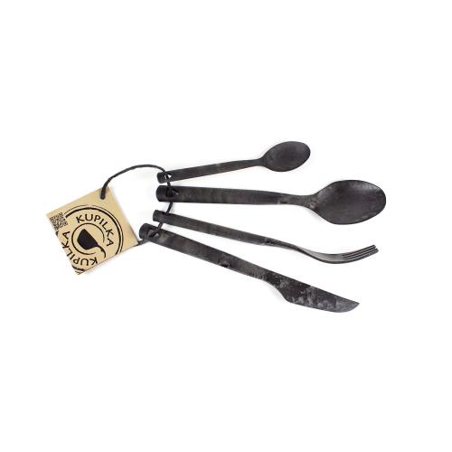 Kupilka Cutlery Set in Geschenkbox kelo black