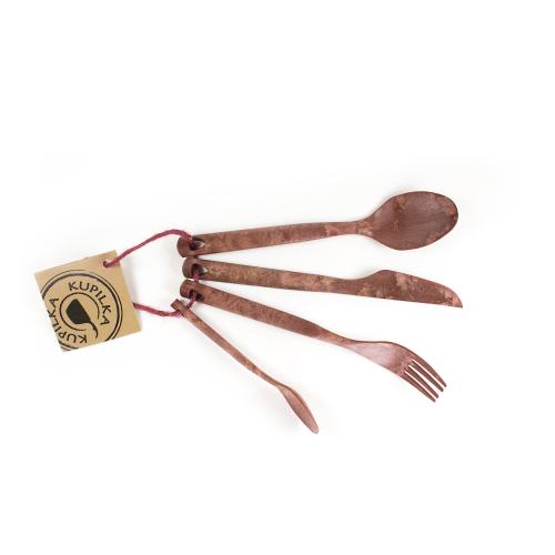 Kupilka Cutlery Set in Geschenkbox cranberry red