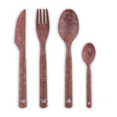 Kupilka Cutlery Set in Geschenkbox cranberry red