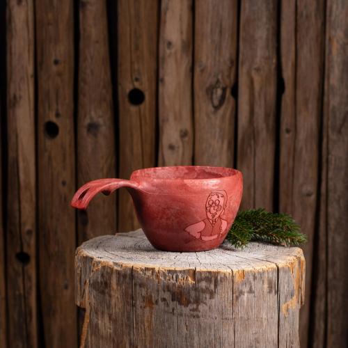 Kupilka 37 Cup Mauri Kunnas Mama Claus cranberry red