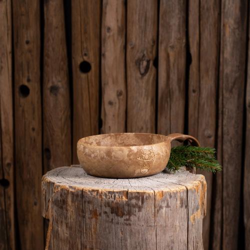 Kupilka 33 Bowl Mauri Kunnas Reindeer original brown
