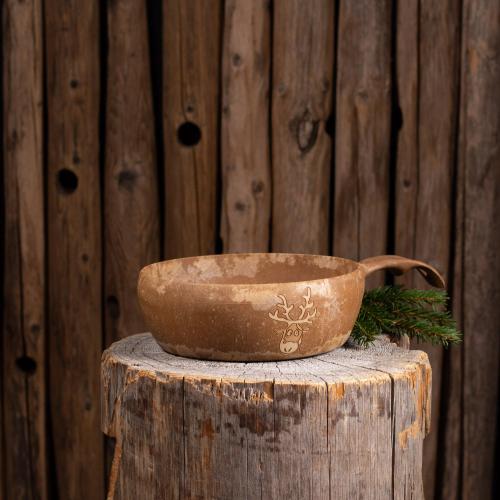 Kupilka 55 Bowl Mauri Kunnas Reindeer original brown