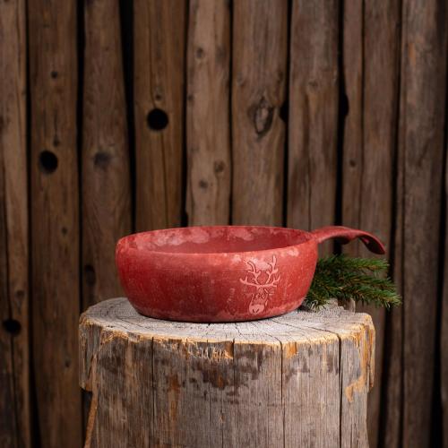 Kupilka 55 Bowl Mauri Kunnas Reindeer cranberry red