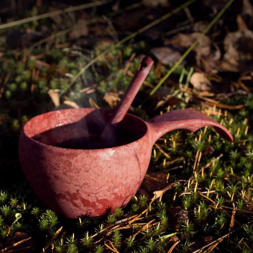Kupilka 21 Classic Cup + Teaspoon in Geschenkbox cranberry red