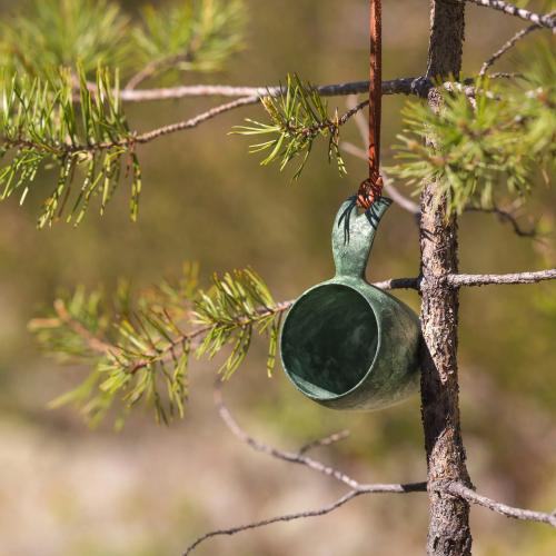 Kupilka 5 Shot Cup mit Lederkordel conifer green